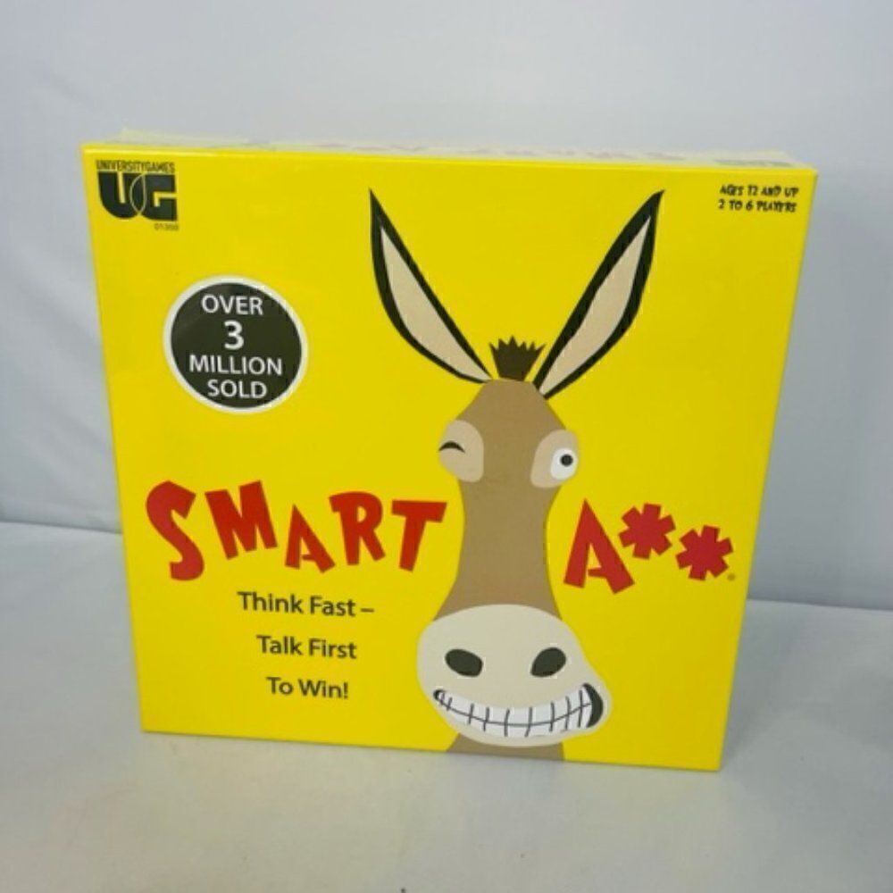 Smart Ass Board Game by University Games The Ultimate Trivia Game New Sealed